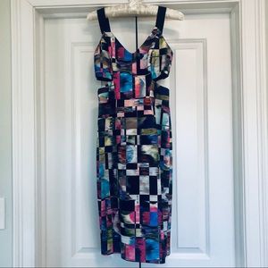 Milly Neoprene Dress with side cutouts